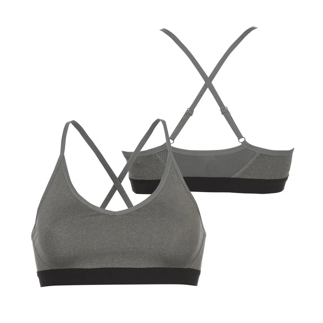 Cross Back Sports Bra For Women Gym Athletic Vest Yoga Bras Push Up