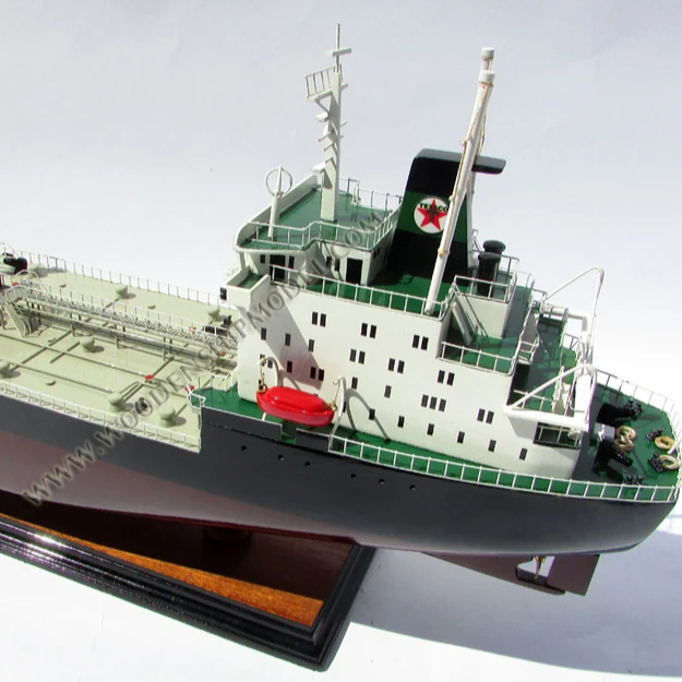 TEXACO STOCKHOLM/BERGEN/BALTIC Wooden Tanker Ship Model Elegant Inflatable Toy Accessory
