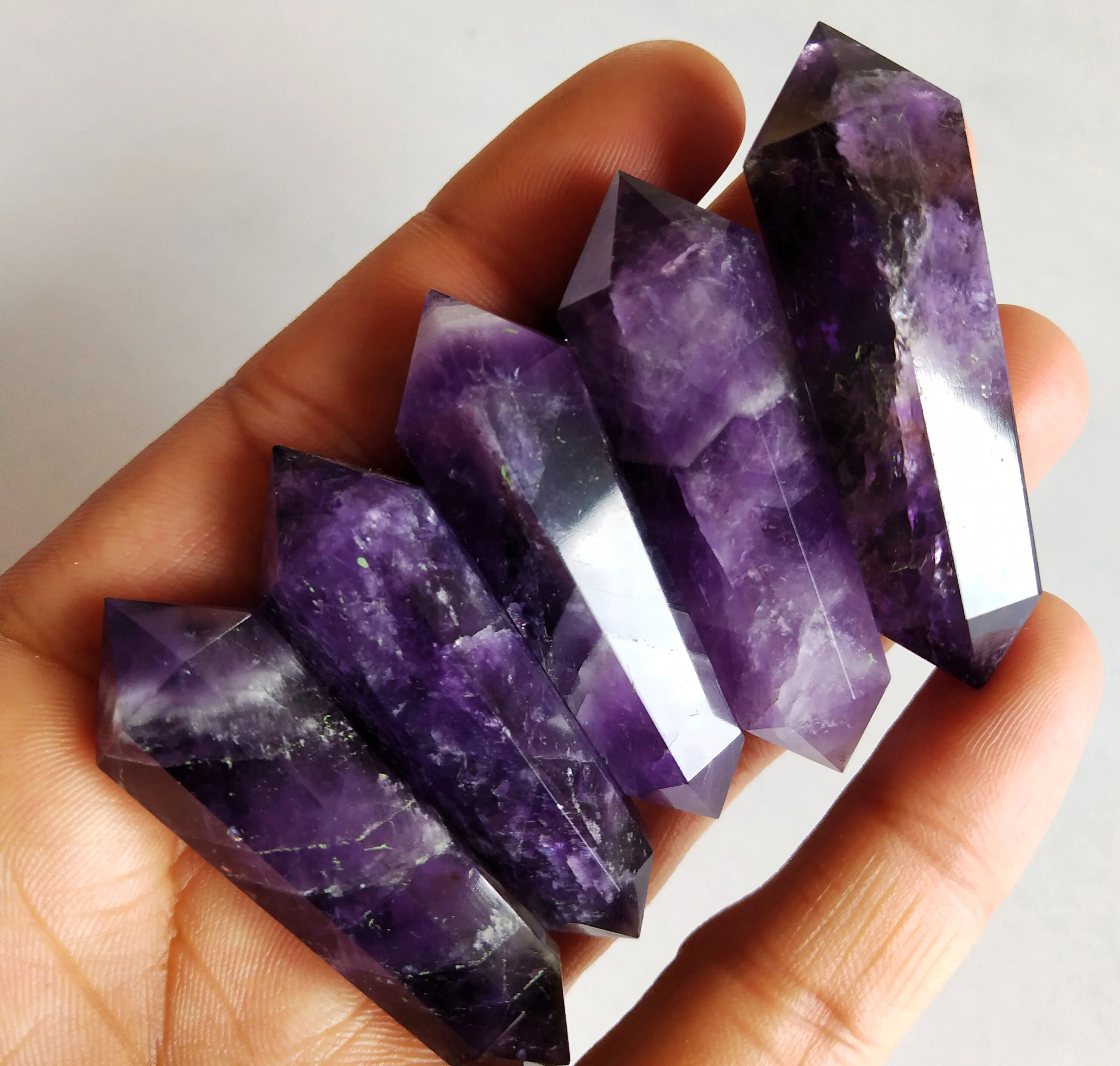 LARGE Amethyst Twin tower point