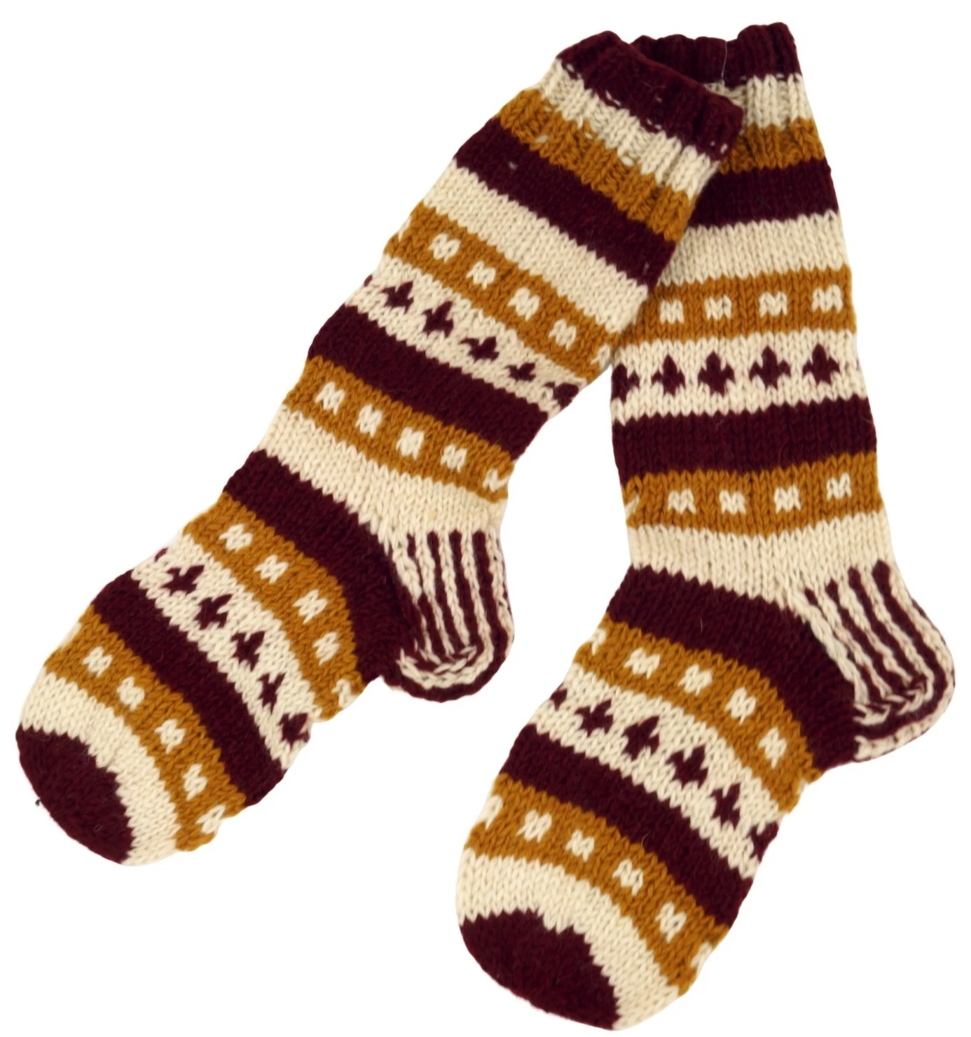 Quality Hand knitted 100/% wool   Fleece lined adult socks Made in Kathmandu Valley