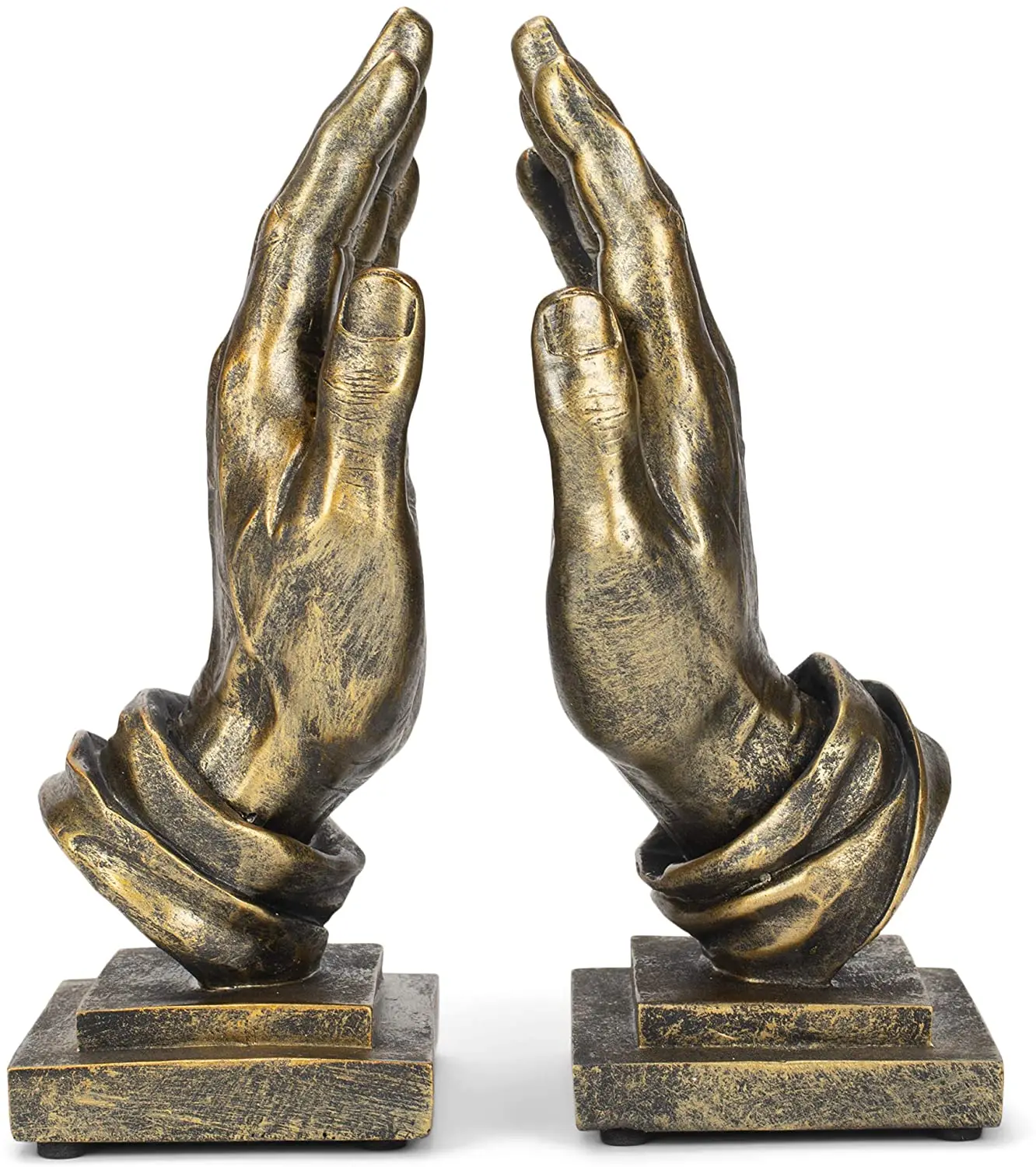 Handcrafted Hand Shaped Aluminum Bookend Book Stand Book Holder for Home Class Room Office and Library Decoration Purpose