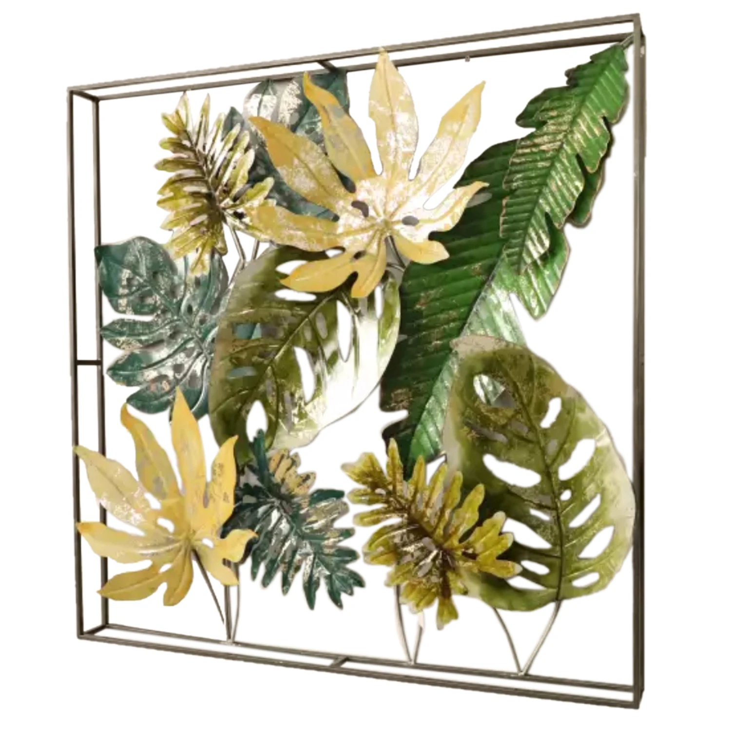 Modern Rain Forest Metal Wall Art Frame Picture For Hotels Restaurant ...