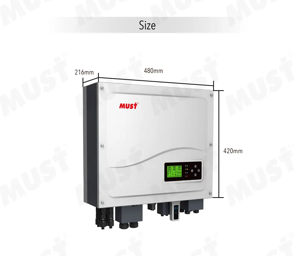 MUST 3.6kw 4.2kw 4.6kw 5kw PH1000 ON/OFF Grid High frequency Hybrid Solar Inverter