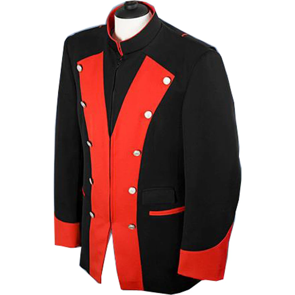 Source tactical Royal jacket RMLI tunic UK marching band uniform red wool  high quality custom officer coat with trouser on m.