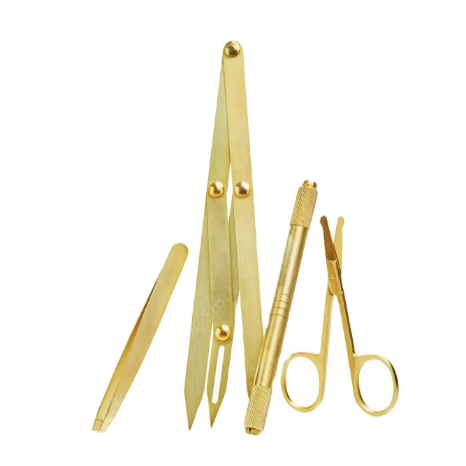 Высококачественные маникюрные ножницы с микроблейдером разделитель бровей из нержавеющей стали прямые лезвия бесплатные образцы пинцет для ресниц
