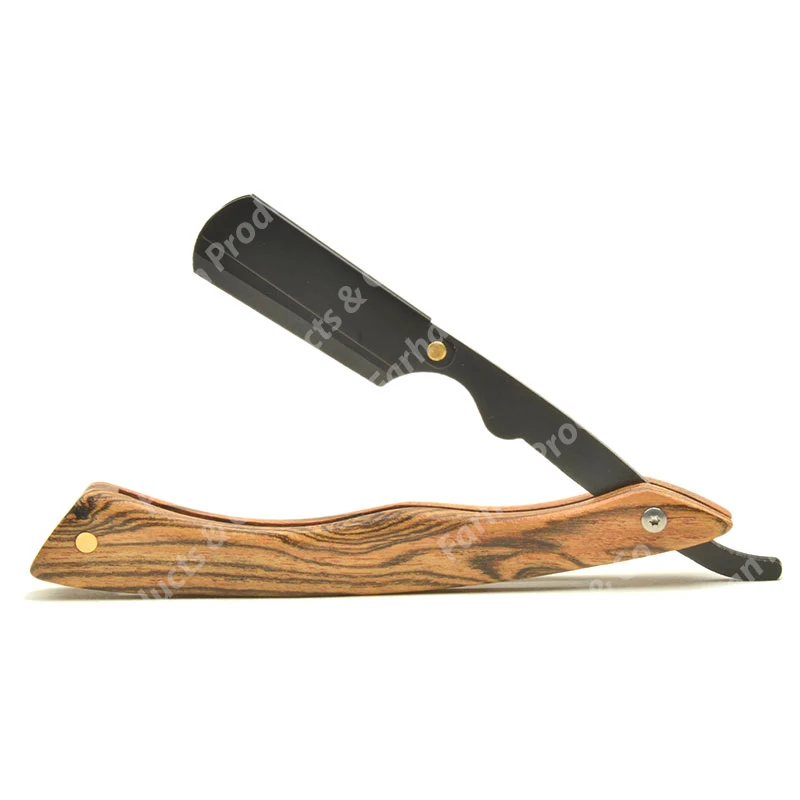 River Razor Steel Folding Razor Men Titan Razors Wood Handle Barber Copper Manual Shaver Classic