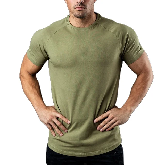 82% Cotton 18%polyester Longline Mens T Shirts High Quality Gym Fitness  Short Sleeves O Neck Summer Sports Wear Man T Shirt - Buy Longline Sports  Wear Summer High Top Quality Gym Fitness
