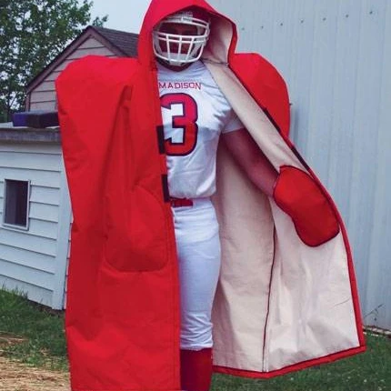 Sdeline накидка пальто футбол формирует боковую поверхность куртка Футбол с флисовой подкладкой и пальто-накидка