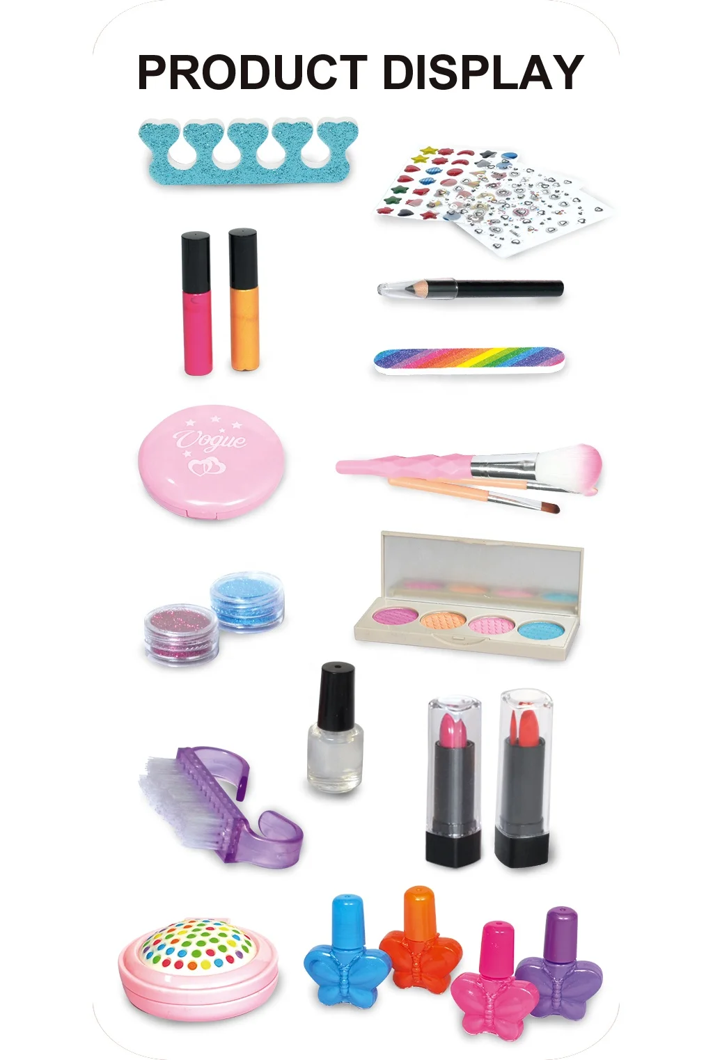 Kids Washable Makeup Safe Fun Cosmetic Set for Girls