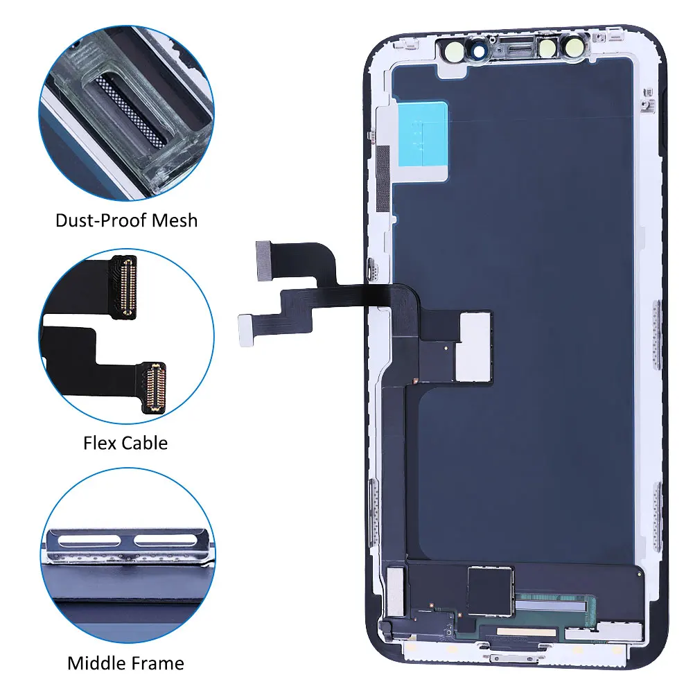 Incell EK Pro LCDs Screen for iPhone X XR XS Max 11 11 Pro 12 Mini 12 11 Pro Max LCD Touch Screen Display Assembly