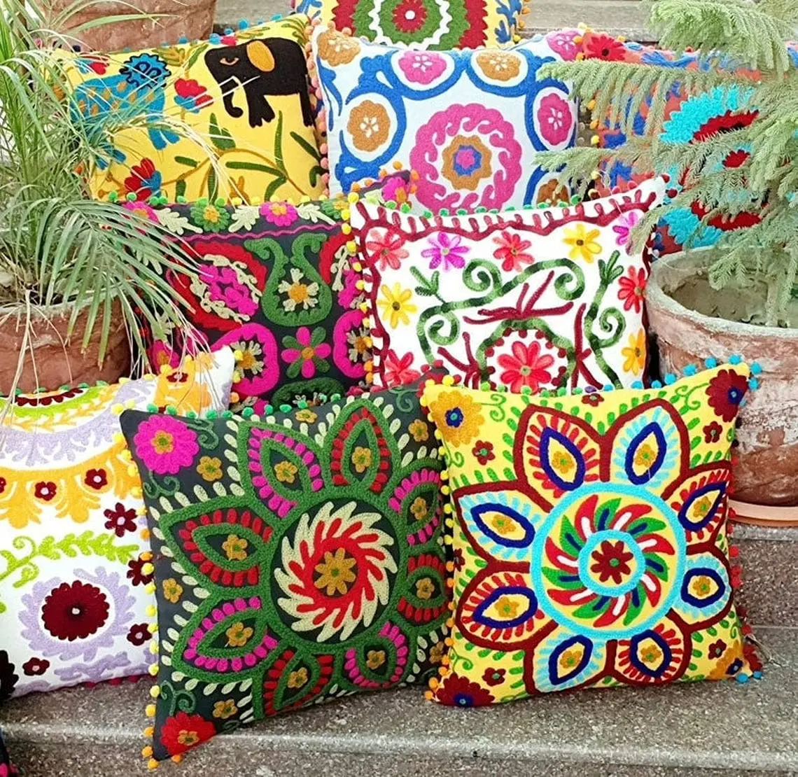 Set of 2 Pal Fabric Squre Euro pillows Insert 16x16 for Pillow