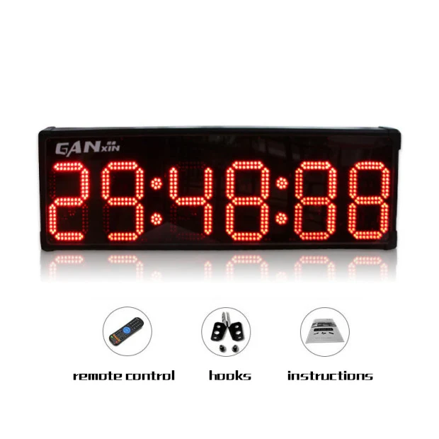 Ganxin 7 Segment 10 Inch Led Display Countdown Outdoor Electronic Timer