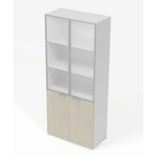 Офисная мебель для документов с внутренними полками и стеклянными навесными