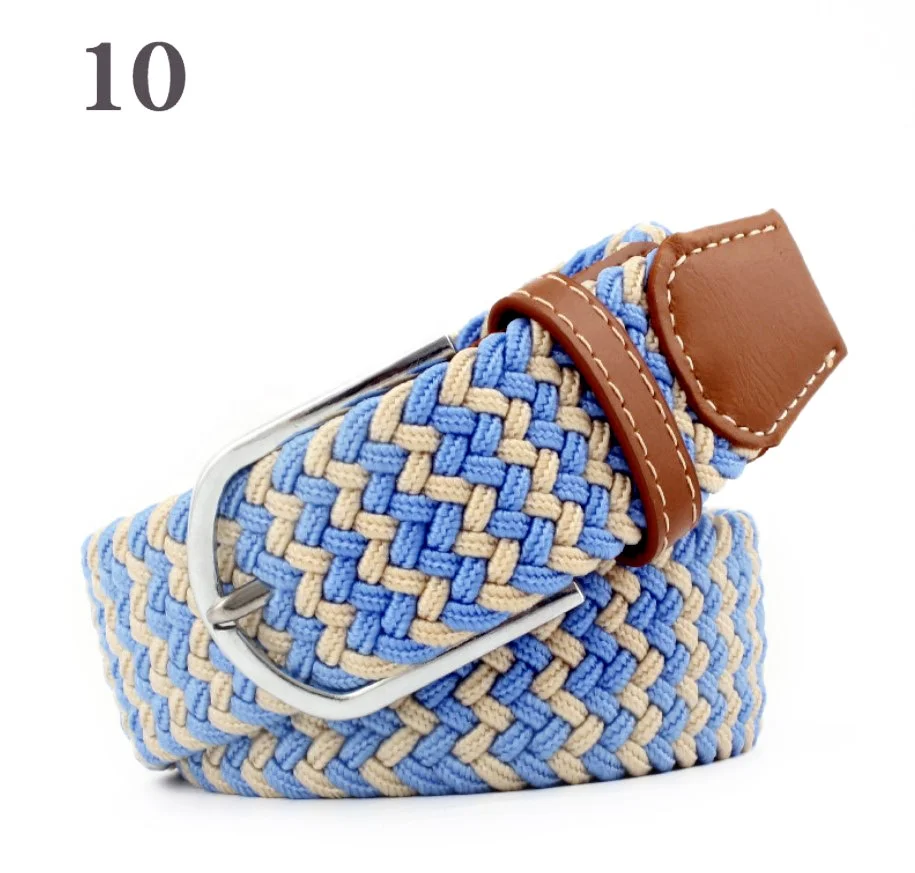 Extra Long Stretch Rope Braided Men's Adjustable Belt