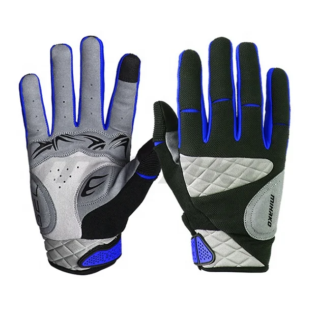 Custom Logo Printed Full-Finger Compression Sports Gloves for Racing Biking Cycling-Pro Biker Gym Fitness Hand Gloves