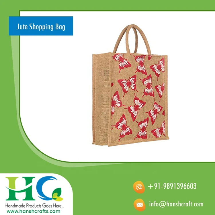 Shopping Bag Jute Bags Wholesale LAMANSH Transparent Fancy Jute