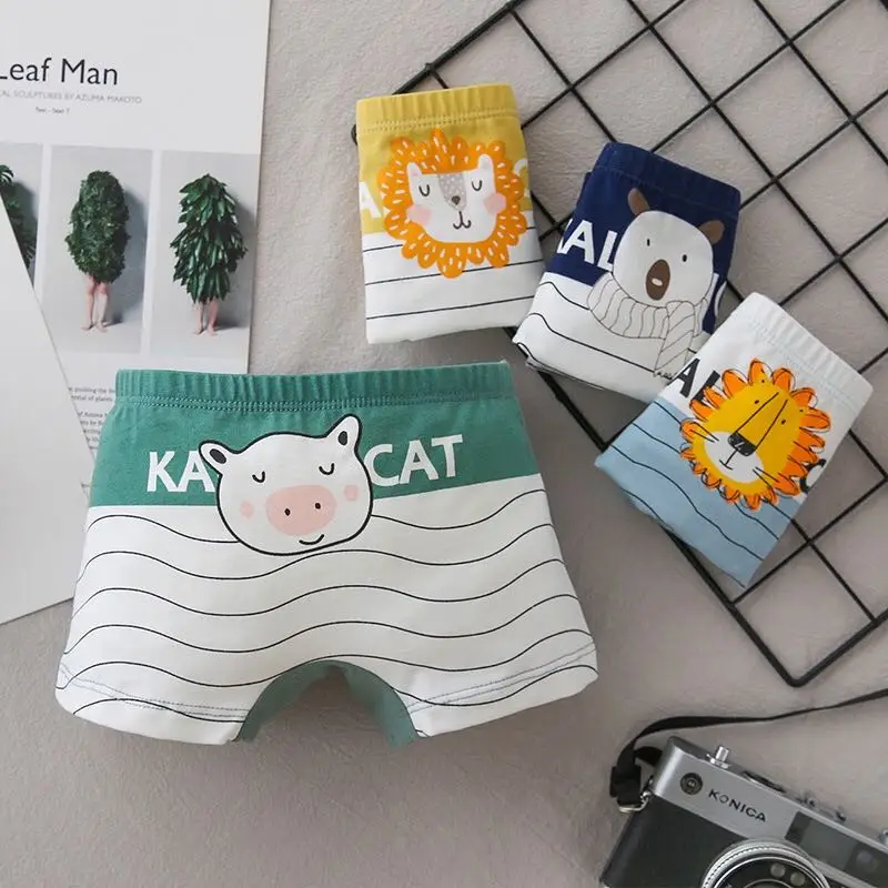 Трусики для девочек из чистого хлопка с принтом на заказ, нижнее белье для маленьких детей, нижнее белье для детей