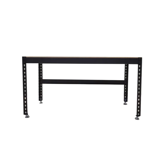 stable wooden metal dining table
