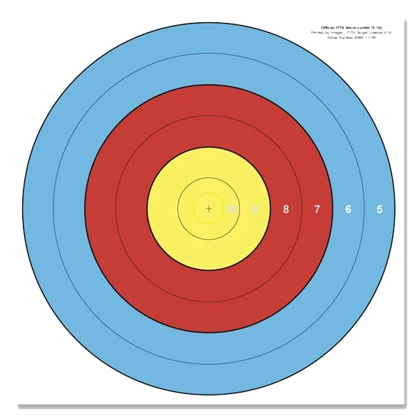 Archery Target Paper Target Faces For World Archery Standards - Buy ...