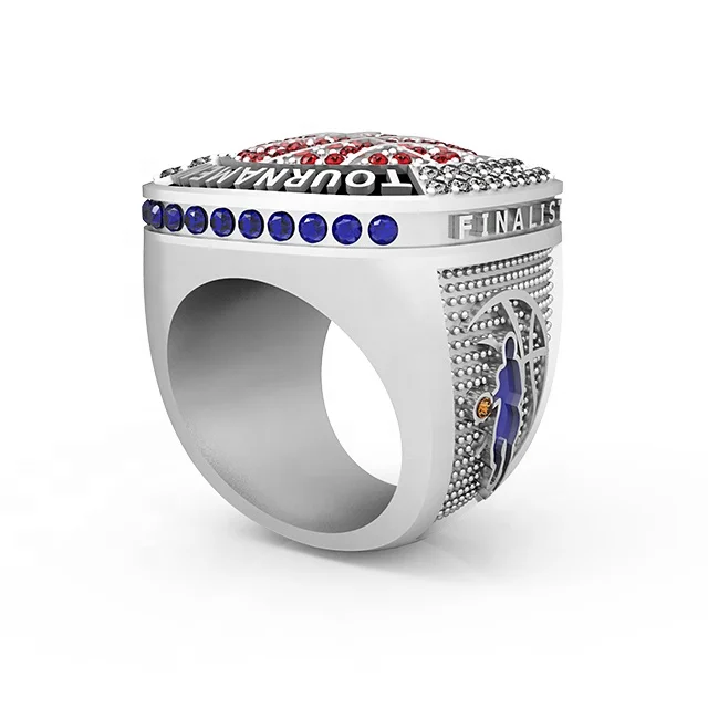 Custom Championship Basketball Ring Finalist Rings by Laser Team Classic Alloy Gemstone Jewelry Christian Style No Mold Fee
