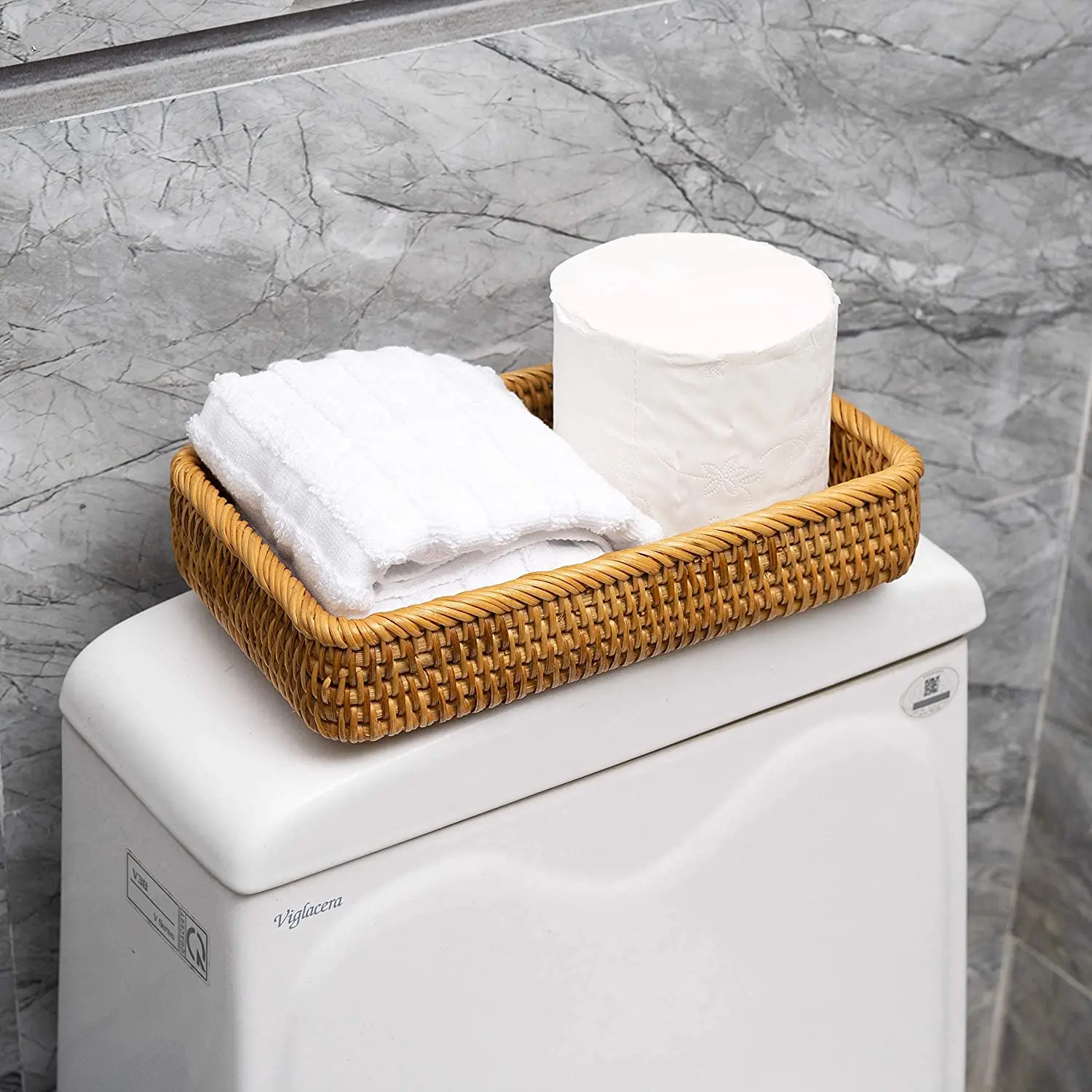 Bathroom Sink Vanity Trays Napkin Holder For Bathroom Toilet Tank Tray