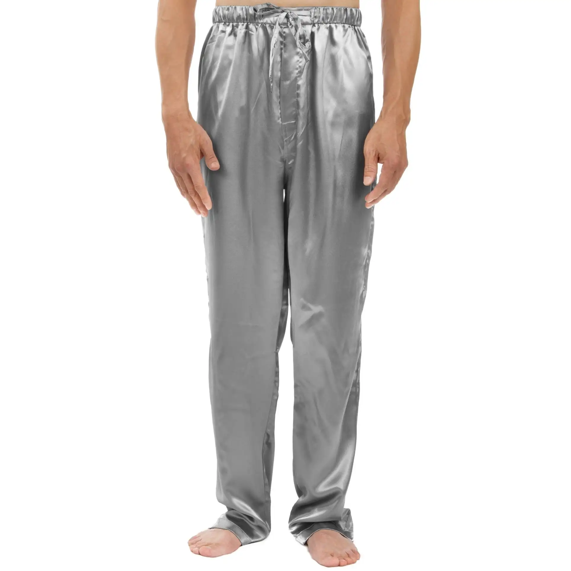 Men's Nick Grey Cotton Satin Pants grey | Jacob Cohën™ US