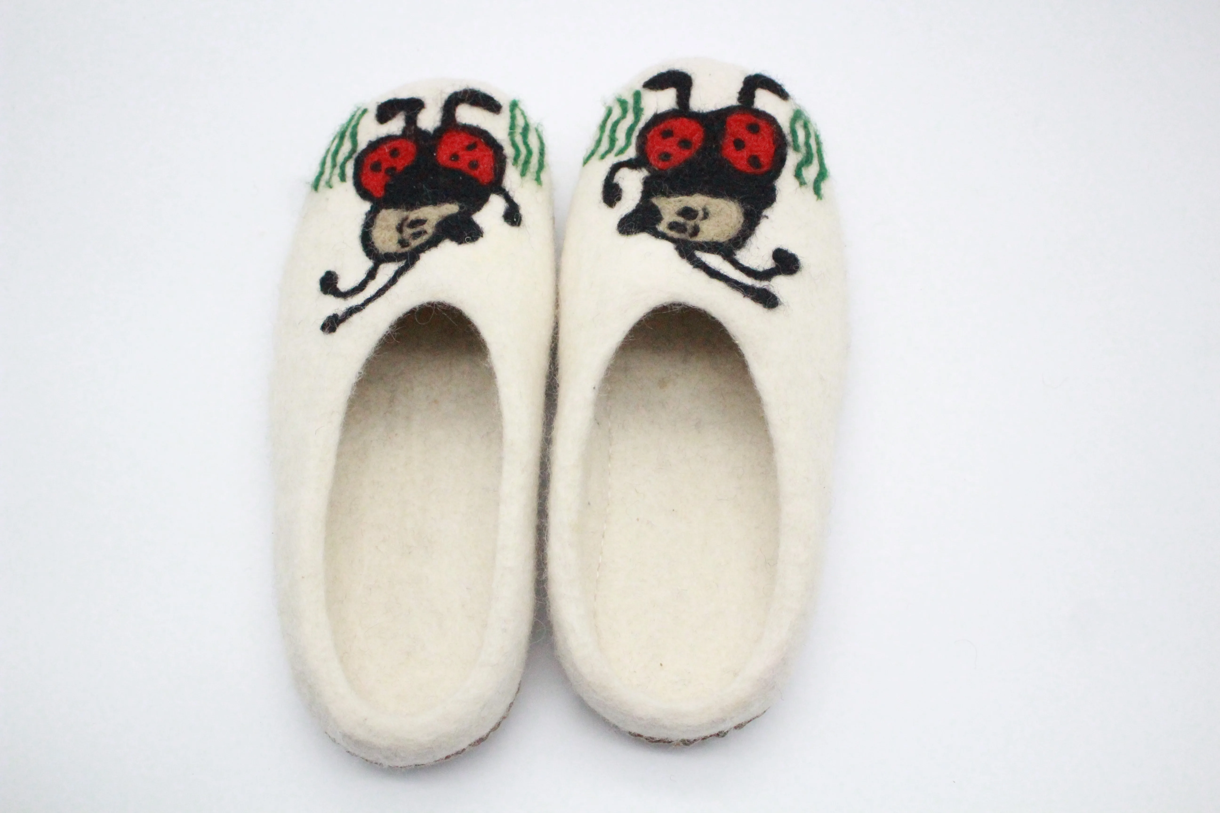 Белые Шерстяные валяные тапочки ручной работы-дизайн иглы-привлекательные кроссовки для обуви-унисекс фетровые домашние туфли