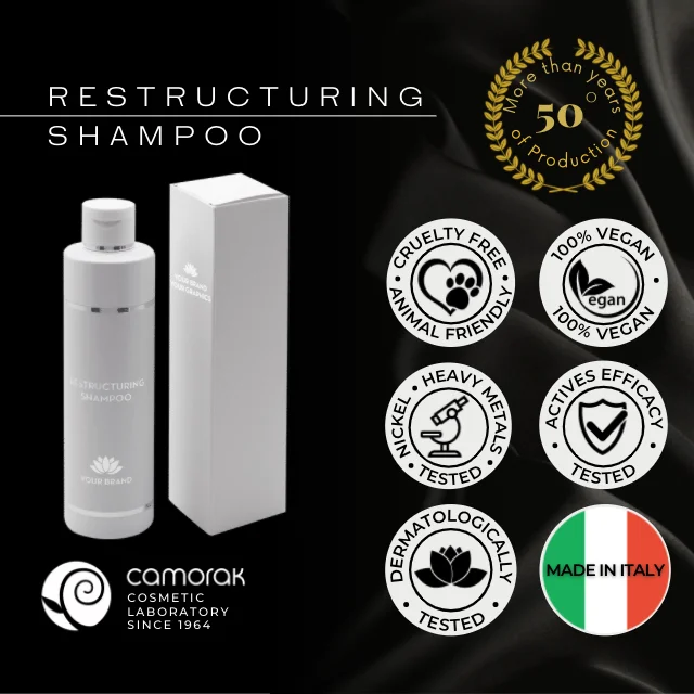 Private Label Hair Products Made In Italy Natural Restructuring Argan Oil Shampoo For Hair Salon