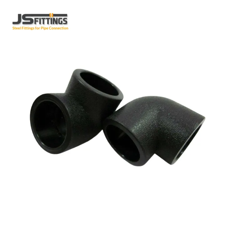 All kinds of black high quality hdpe water pipe fittings pipe fusion 90 degree elbow