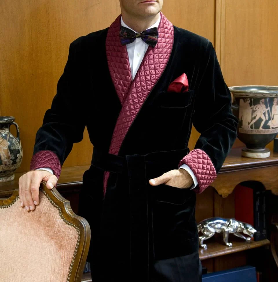 mens smoking gown