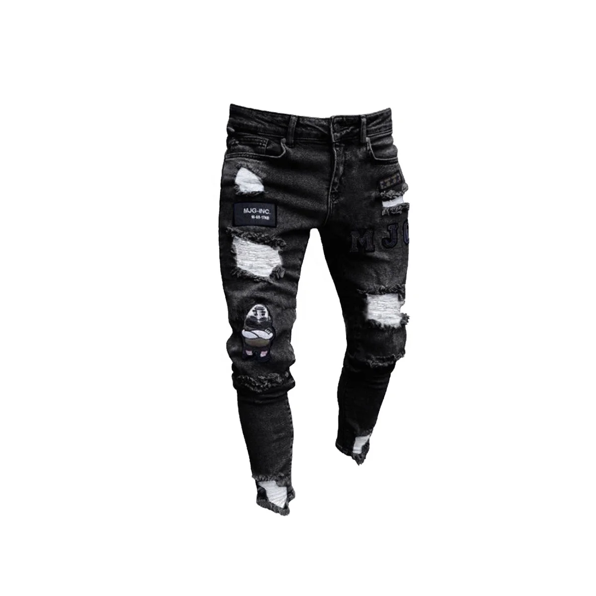 Generic 2022 Men's Hip-hop Hole Ripped Pants Fashion Jeans Slim Men Jeans  Big Size @ Best Price Online | Jumia Egypt