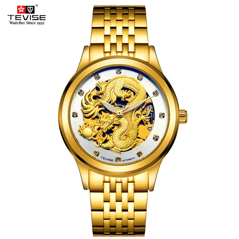 tevise skeleton watch