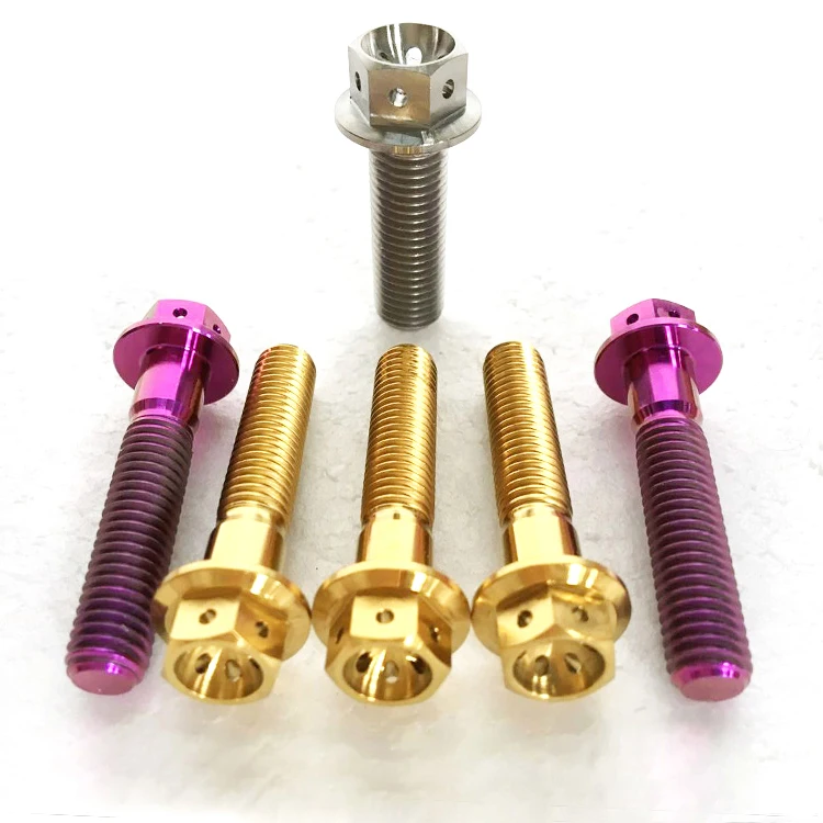 Stud and Nut Seatpost Barrel Medical Screw M14 X 1.5 Titanium Wheel Lug Bolt Titanium Motorcycle Bolts