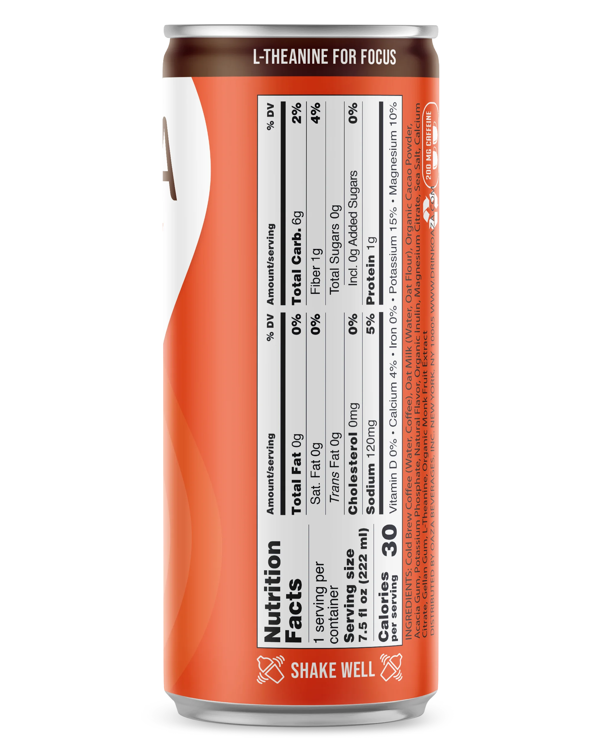 OAZA высокоэффективный холодный напиток увлажните свой кофе приготовитель какао мокко 8 унций в упаковке