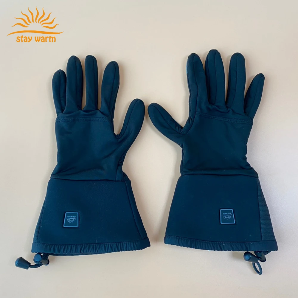 Unisex Rechargeable Battery Heated Gloves Liners Hand Warmer For Ski Skating Snowing Camping