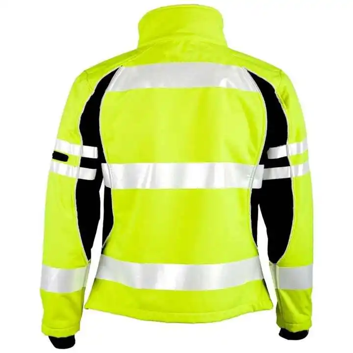 Reflective Security Traffic Fluorescent Hi Vis High Viz Visibility Workwear Safety Work Class 3 Jacket