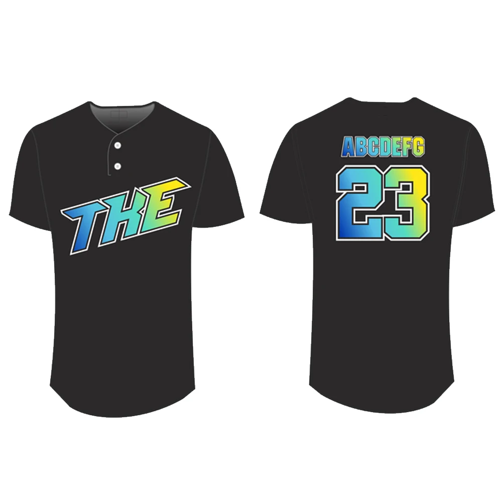 Buy SU Men's ColorBlock Henley Custom Sublimated Baseball Jersey for only  $40.29