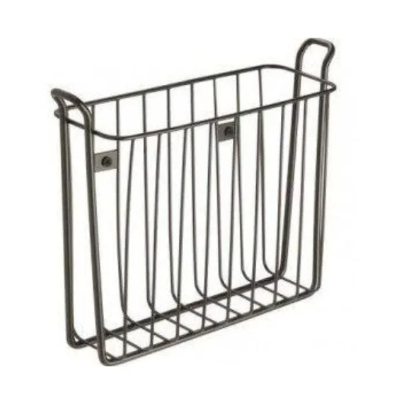 Decoration Nordic Simple Fashion Multi Functional Iron Newspaper Sundries Storage Basket Can Hang Portable