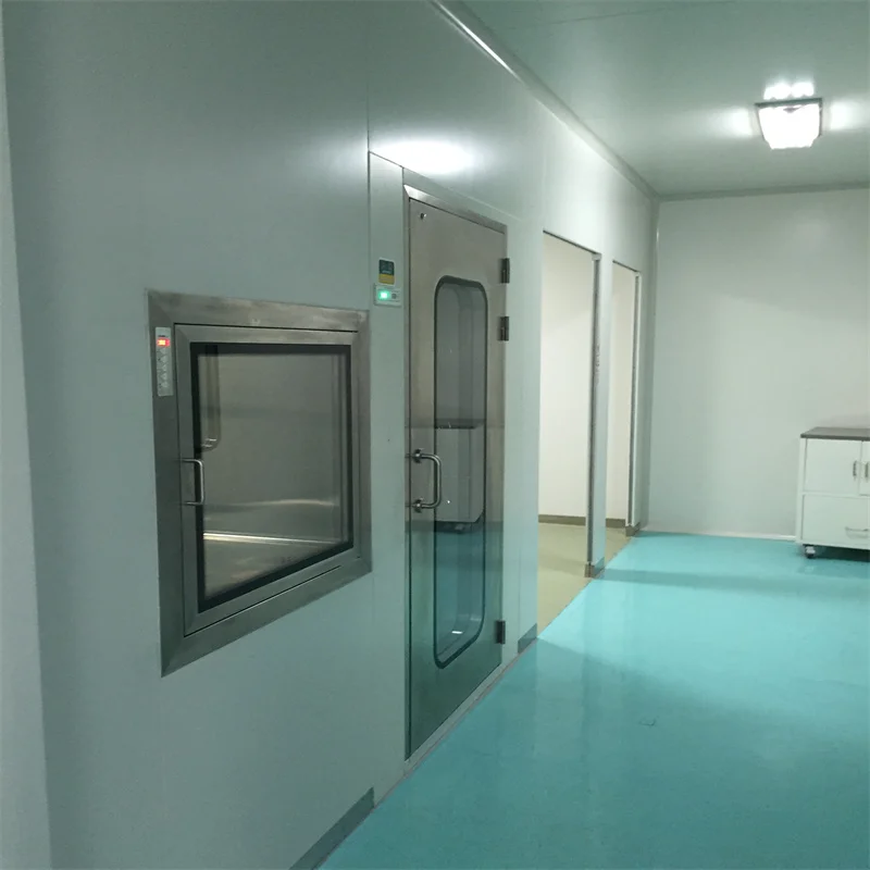 product-Supply Best Cleanroom Equimentstainless Steel Door HingeHandle Pass Box With Interlock Door--1