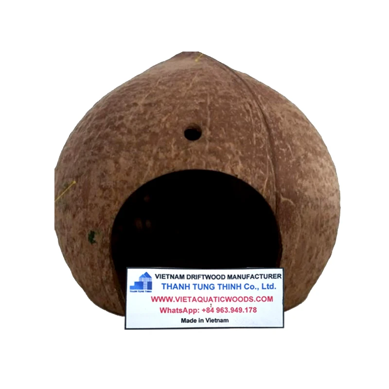 Image showcasing Alibaba.com: Natural Coconut Shell Cage House for Hamsters & Reptiles ...