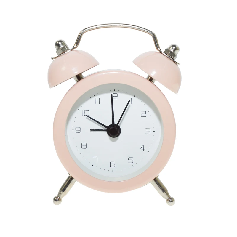 Классический милый Кварцевый Подарок T133 для рекламы современный домашний стол оптовая продажа мини-будильник металлические