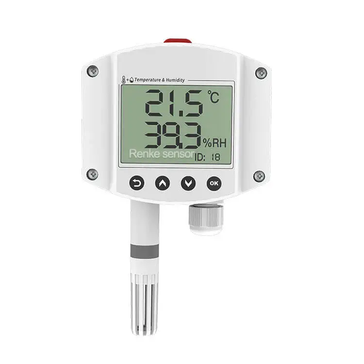 RS-WS-*-2D Industrial Wall-Mounted Temp & Humidity Sensor, +-1% RH
