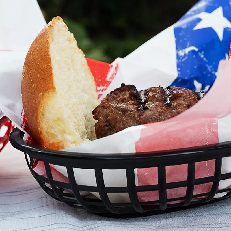 Овальные пластиковые корзины для хранения фаст-фуда дома офиса школы