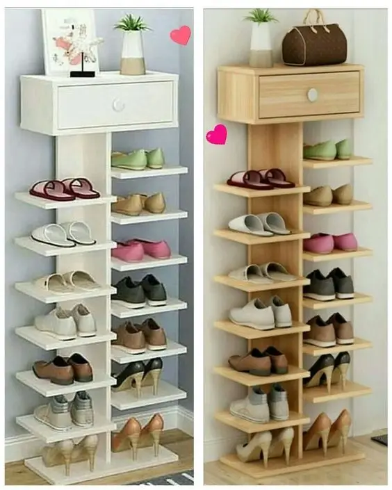 plywood shoe rack