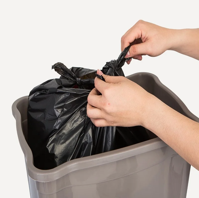 Strong Flap Tie Bags/ Wave Top Garbage Bags Made In Vietnam Factory