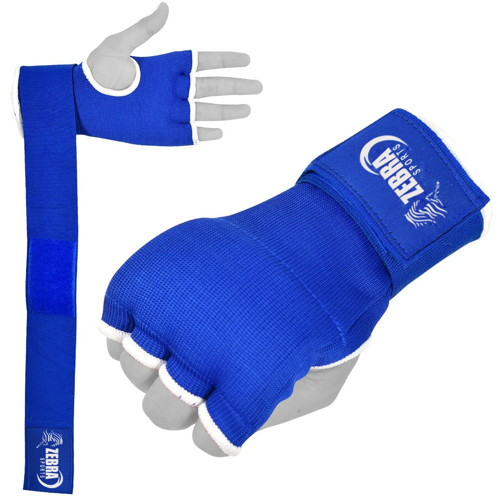 Custom Logo Gym Training Gloves Fist Protector Boxing Elastic Hand Wraps  Bandages with Gel Rubber Cotton Nylon-Inner Hand Gloves