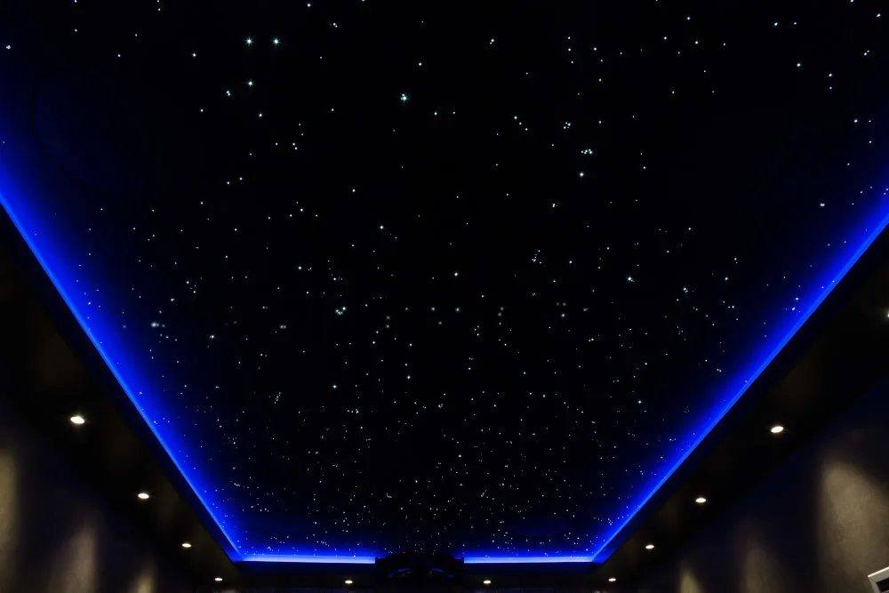 Fiber Optic Lighting Solid Plastic Optical Fiber RGB Light With 7 Colors LED Light Body Lamp