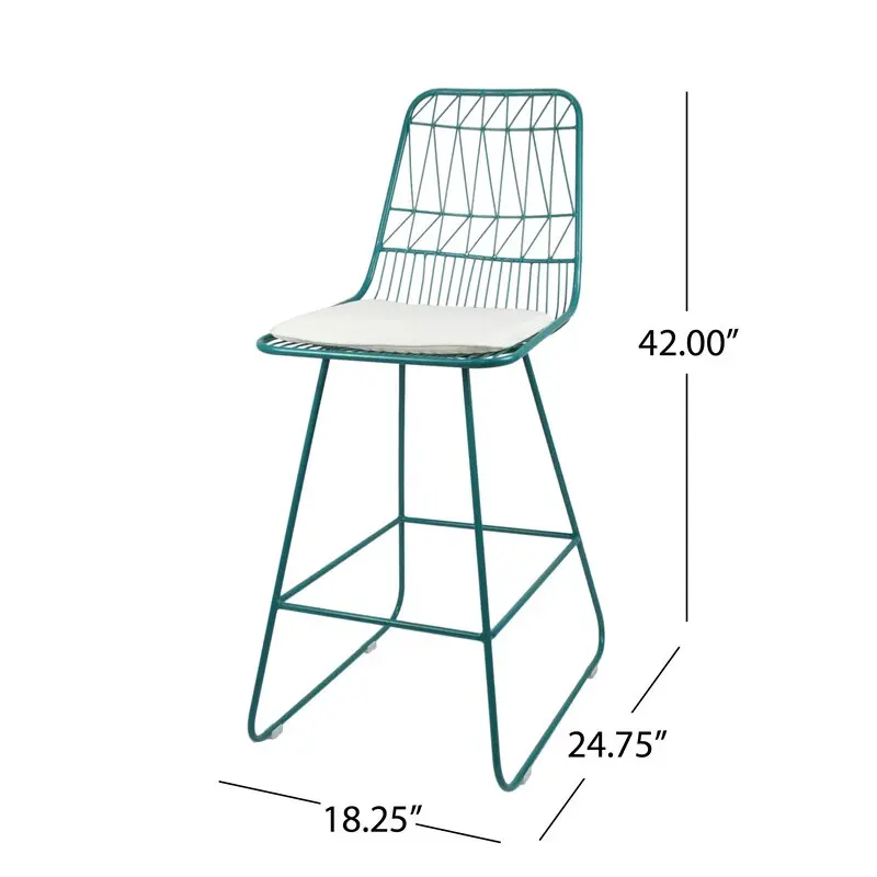 dunlop modern geometric 26.25 counter stool