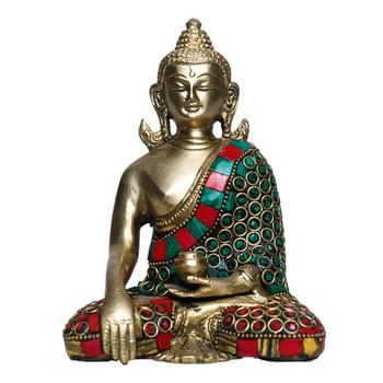 2021 New Style 100% Handmade Blessing Buddha Brass Statue For ...