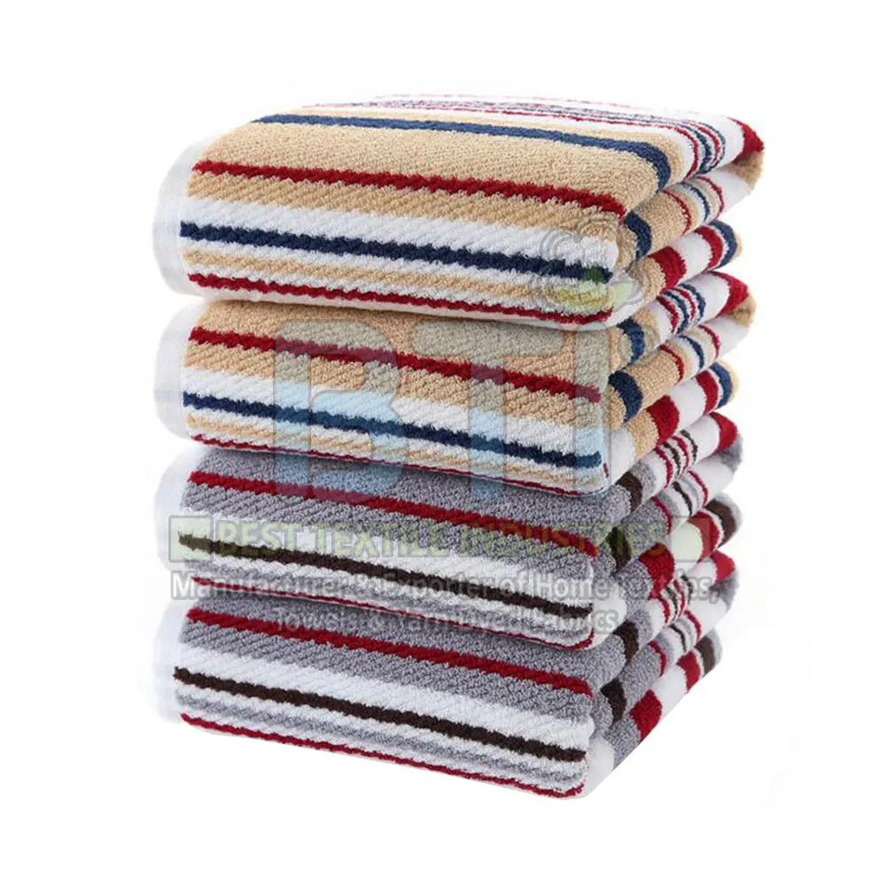 High Grade Luxury 100 Cotton Yarn Dyed Super Soft Terry Towels For